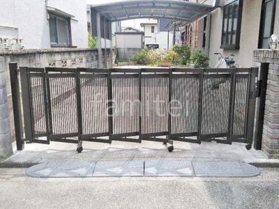 伸縮門扉 三協アルミ エクモアFG 2型 片開き