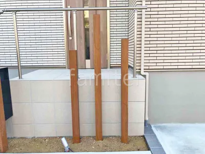 木製調デザインアルミ角柱 YKKAP カスタマーズパーツ枕木材90角 角材