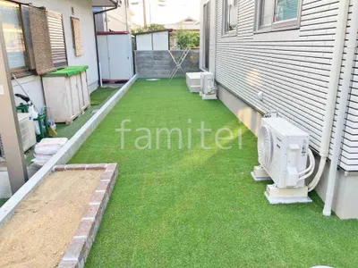 人工芝 防草シート加工 ヨシミツ毛織 リアル人工芝 35mm