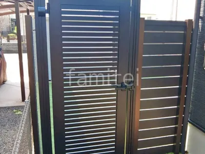 片開き 門扉 YKKAP シンプレオYS1型 横スリット 