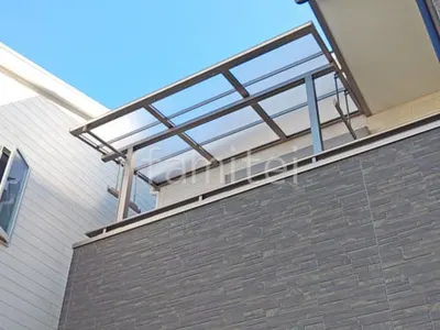 ２階ベランダ屋根  LIXIL スピーネF フラット屋根 スタンダード 壁付