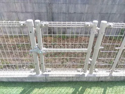 勝手口門扉 積水樹脂 メッシュフェンスM0門扉 片開き