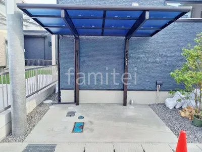 サイクルポート 自転車バイク屋根 YKKAP エフルージュ FIRST フラット屋根