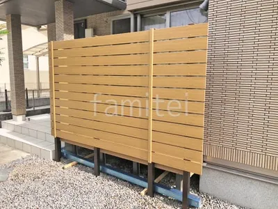 人工木・樹脂 フェンス（木調） F＆F マイティウッド デコll 高尺タイプ 目隠し 木調・ラティス 樹脂