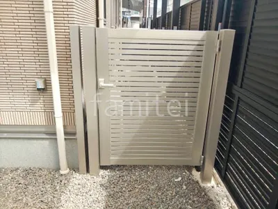 片開き 門扉 YKKAP シンプレオYS1型 横スリット 