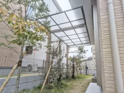 サイクルポート 自転車バイク屋根 LIXIL ネスカF ミニ フラット屋根