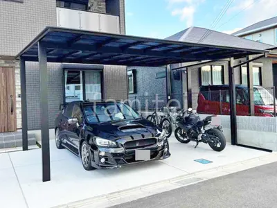 カーポート２台(ワイド) ツイン LIXIL ネスカＦ フラット屋根