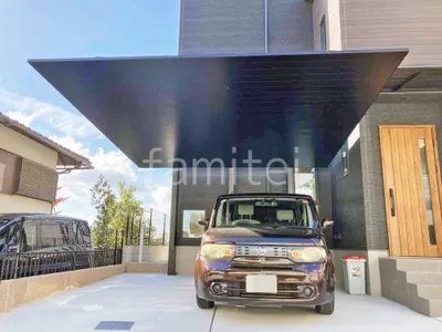 カーポート２台(ワイド) ツイン LIXIL カーポートSC 後方支持 フラット屋根 後ろ柱 吊り下げ屋根