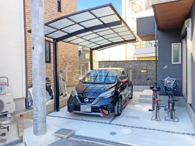 カーポート1台 (単棟) YKKAP アリュース アール屋根