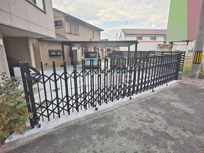 片開き 伸縮門扉 LIXIL アルシャインII PG型R Aタイプ ペットガード 