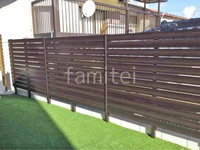 人工木・樹脂 フェンス（木調） F＆F マイティウッド デコll 高尺タイプ 目隠し 木調・ラティス 樹脂
