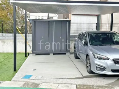 駐車場ガレージ床 土間コンクリート イナバ物置 シンプリー MJX-219EP