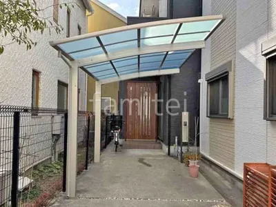 カーポート１台 （単棟）  プライスポートＲ アール屋根