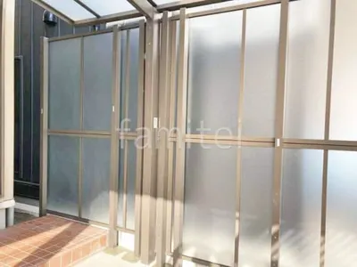 アルミ形材 フェンス LIXIL AB YT1型 採光パネル 2段柱 60角  目隠し 採光