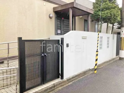 両開き 門扉 三協アルミ レジリア T1型 たて細格子 