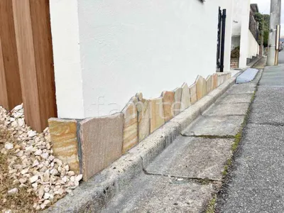 壁石貼り 乱形石 石英岩