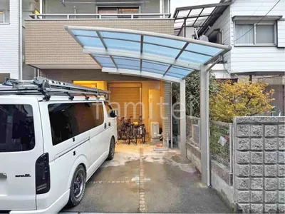 カーポート１台 （単棟） YKKAP アリュース アール屋根