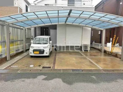 カーポート３台 （横ワイド トリプル） YKKAP アリュース アール屋根