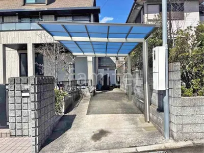 カーポート１台 （単棟） 三協アルミ セルフィ フラット屋根