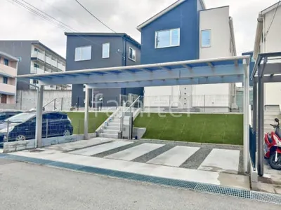 カーポート３台 （横ワイド トリプル） YKKAP エフルージュ FIRST フラット屋根