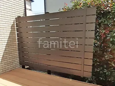 人工木・樹脂 フェンス（木調） F＆F マイティウッド デコll 高尺タイプ 目隠し 木調・ラティス 樹脂