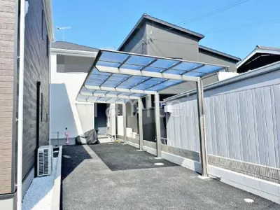 カーポート２台(縦) 連棟 LIXIL ネスカＦ フラット屋根