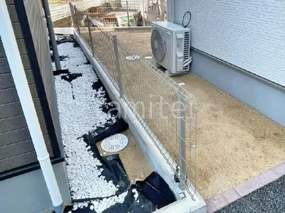 スチールメッシュ フェンス YKKAP イーネット3F型 スチール柱 境界・メッシュ