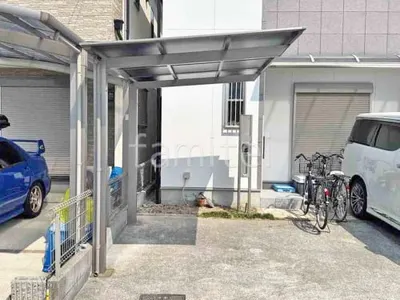 サイクルポート 自転車バイク屋根 LIXIL ネスカF ミニ フラット屋根