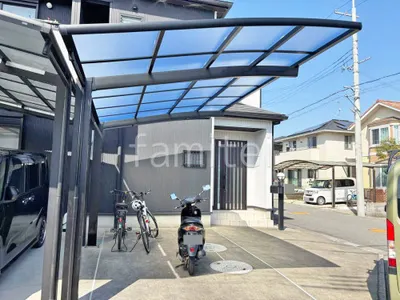 カーポート１台 （単棟） LIXIL ネスカＲ アール屋根