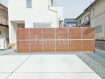 目隠しフェンス塀 LIXIL 木製調AB YS3-K型 2段柱