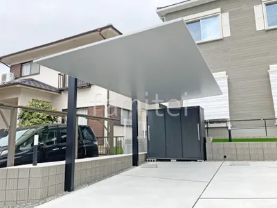 カーポート１台 （単棟） LIXIL カーポートSC フラット屋根 吊り下げ屋根