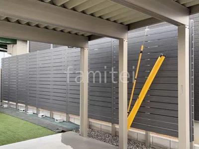 人工木・樹脂 フェンス（木調） F＆F マイティウッド デコll 高尺タイプ 目隠し 木調・ラティス 樹脂