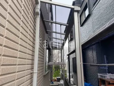 １階テラス屋根 連棟 （雨除け） LIXIL スピーネF フラット屋根 スタンダード 壁付