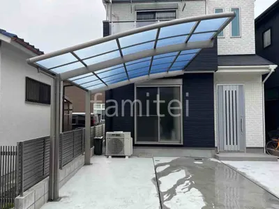 カーポート１台 （単棟） LIXIL ネスカＲ アール屋根