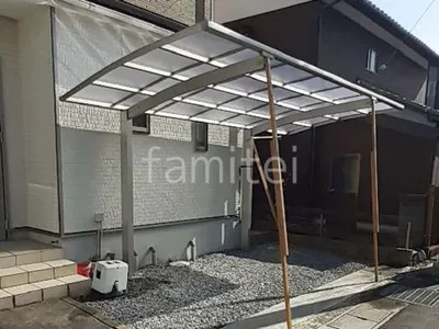 カーポート１台 （単棟）  プライスポートＲ アール屋根