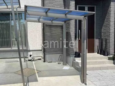 サイクルポート 自転車バイク屋根 LIXIL ネスカF ミニ フラット屋根