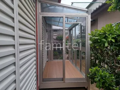 引き戸 樹脂デッキ サンルーム（テラス囲い） YKKAP ソラリアF フラット屋根