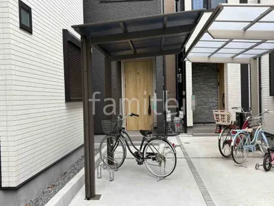 サイクルポート 自転車バイク屋根 LIXIL ネスカF ミニ フラット屋根