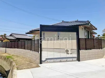 新築シンプル クローズ外構