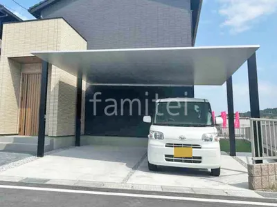 カーポート２台(ワイド) ツイン LIXIL カーポートSC フラット屋根 吊り下げ屋根