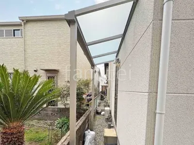 １階テラス屋根 （雨除け） YKKAP ソラリアF フラット屋根 スタンダード 壁付