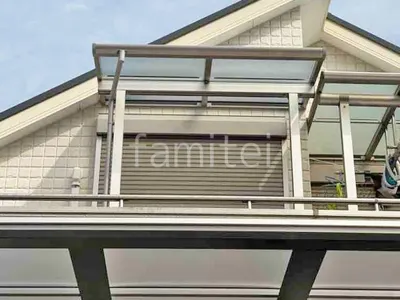 ２階ベランダ屋根  YKKAP ソラリアF フラット屋根 スタンダード 壁付