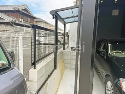 １階テラス屋根 （雨除け） LIXIL スピーネF フラット屋根 スタンダード 壁付