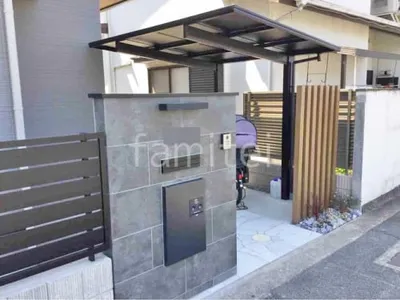 新築シンプル オープン外構