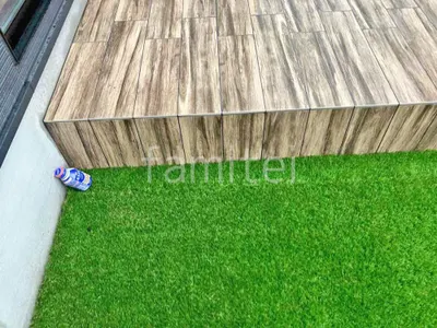 人工芝 防草シート加工 ヨシミツ毛織 リアル人工芝 35mm 