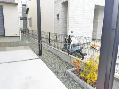 ブロック塀 （化粧ブロック） 太陽エコブロックス 普通CB  スチールメッシュ フェンス YKKAP イーネット3F型 スチール柱 境界・メッシュ