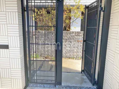 玄関門扉 三協アルミ ジオグランデ 両開き