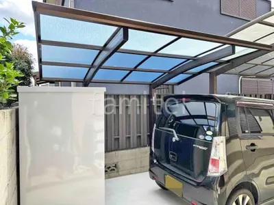 サイクルポート 自転車バイク屋根 YKKAP アリュース アール屋根