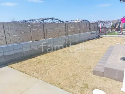 ブロック塀 （化粧ブロック） 太陽エコブロックス 普通CB  アルミ形材 フェンス LIXIL AB YS3型 横スリット3 目隠し