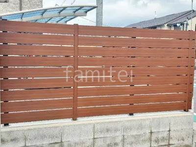 人工木・樹脂 フェンス（木調） F＆F マイティウッド デコll 目隠し 木調・ラティス 樹脂